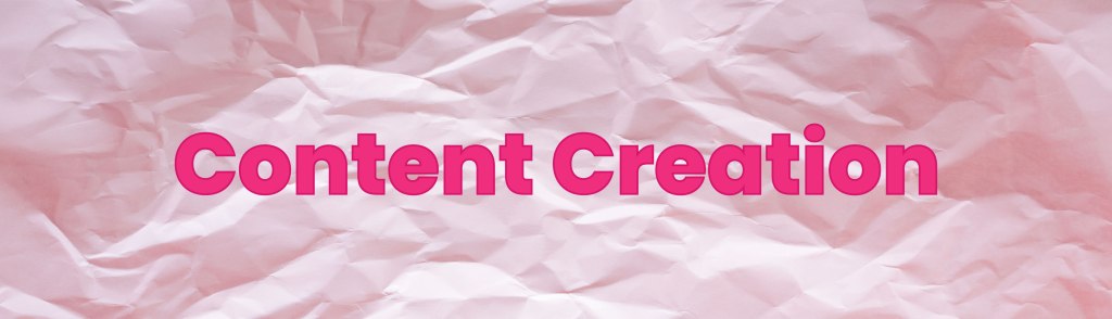 Content Creation banner